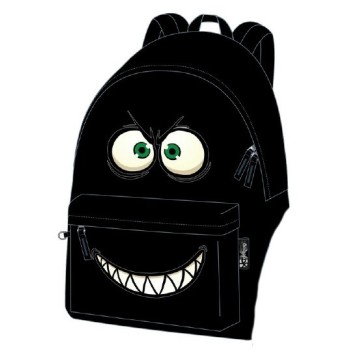 Zaino scuola americano Expression "Scary" Black Cm. 43x33x13