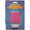 Candeline magiche stelline rosa - Blister 10 candele