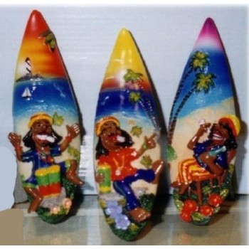 Statuina resina surf "Rasta"