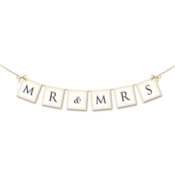 Festone banner Mr & Mrs