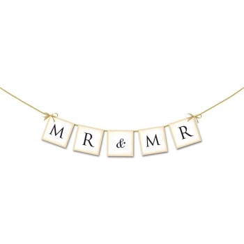Festone banner Mr & Mr