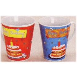 Tazza mug conica Happy Birthday