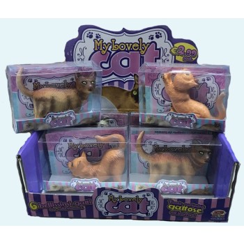 Gattino in gomma pvc in box trasparente