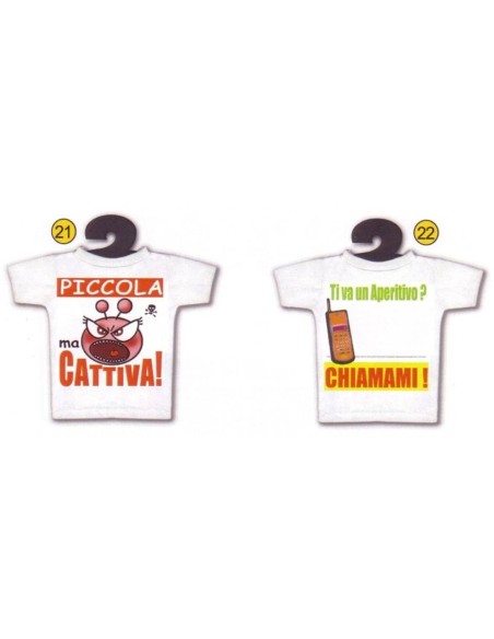Mini t-shirt con ventosa umoristica assortita