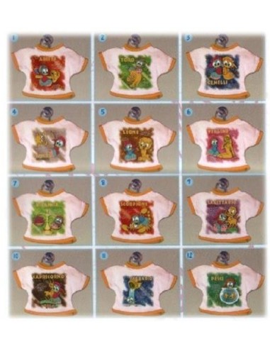 Mini t-shirt con ventosa "Segni Zodiacali"