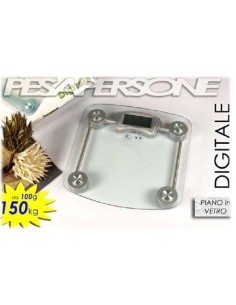 Bilancia pesapersone piano cristallo 150 Kg.