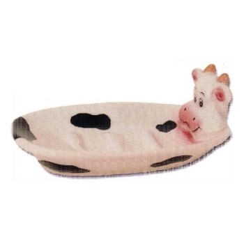 Portasaponetta ceramica Mucca 3D