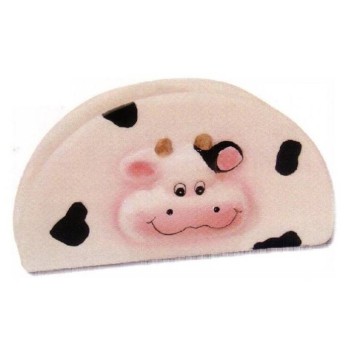Portatovaglioli ceramica mucca 3D