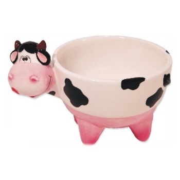 Scodella ceramica mucca con piedini