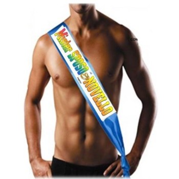 Fascia in tessuto umoristica "Mister Sposo Novello"