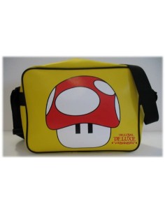 Borsa tracolla rettangolare ecopelle "Fungo" gialla