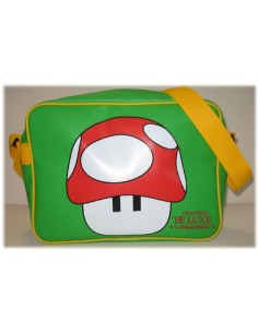Borsa tracolla rettangolare ecopelle "Fungo" verde