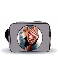 Borsa tracolla rettangolare ecopelle Marylin "Umbrella" grigia