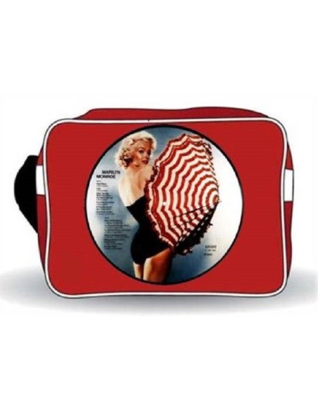 Borsa tracolla rettangolare ecopelle Marylin "Umbrella" rossa