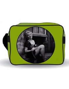 Borsa tracolla rettangolare ecopelle Marylin "Noir" verde