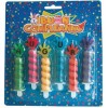 Candeline per torta torciglione manine Auguri