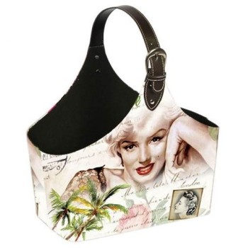 Portariviste ecopelle Marylin Monroe Cm. 37x21x32