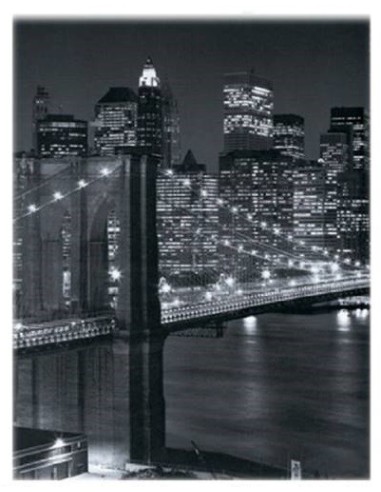 Separè bifacciale 3 pannelli "New York Night" Cm. 185x120