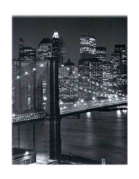 Separè bifacciale 3 pannelli "New York Night" Cm. 185x120