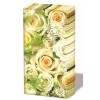 Fazzoletti di carta deluxe "Flower" 4 veli Cm. 22x22 - Set 10 pezzi