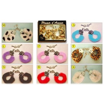 Manette metallo con rivestimento peluche fantasia