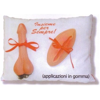 Cuscino sexy rettangolare con applicazioni 3D