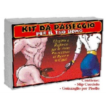 Kit da passeggio sexy gadget "Slip con guinzaglio"