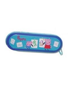 Astuccio latta con zip Peppa Pig Cm. 21x7x4