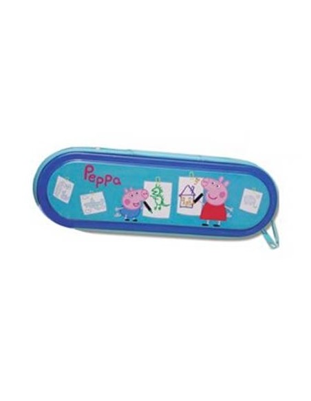 Astuccio latta con zip Peppa Pig Cm. 21x7x4