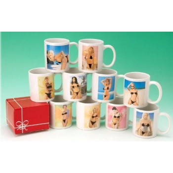 Tazza mug ceramica strip "Donna" - Si spoglia con liquidi caldi