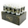 Tubo spara confetti di carta "Push Pop" - Confetti 8 mm. - Colore: Gold