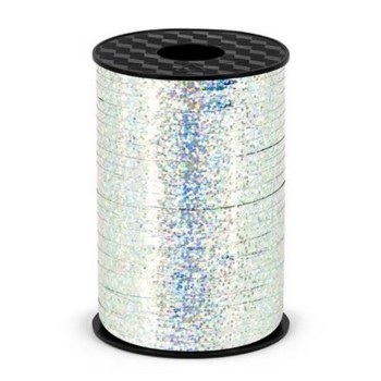 Nastrino Holographic 5 mm. - 225 Mt. - Silver