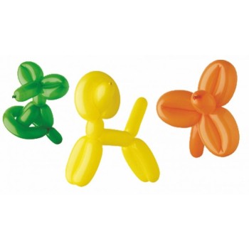 Palloncini modellabili Cm. 140 D. Cm. 5 Multicolor - Blister 15 pezzi assortiti