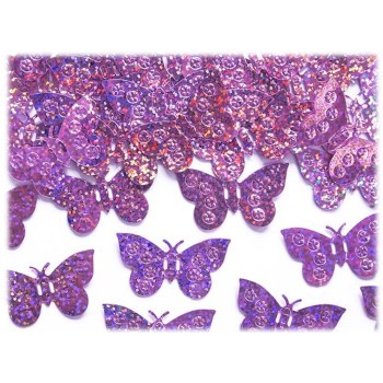 Confetti Holographic "Farfalle" Light Pink - 15gr