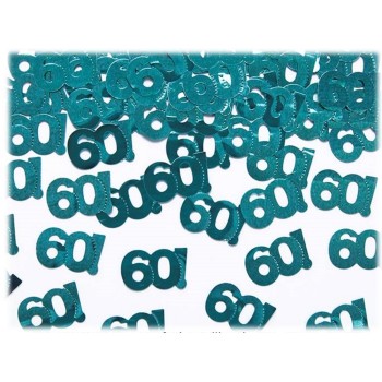 Confetti metallizzati "60!" - 15gr.