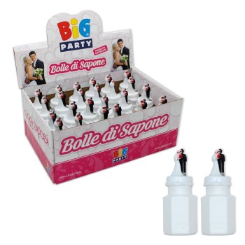 Bolle di sapone Wedding con sposi 3D