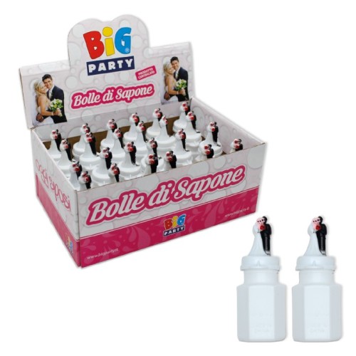 Bolle di sapone Wedding con sposi 3D