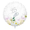 Palloncino mylar rotondo 18" Cm. 45 - 25° Anniversario