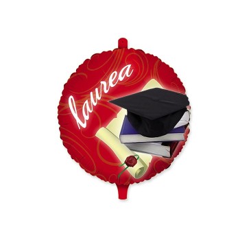 Palloncino mylar rotondo 18" Cm. 45 - Laurea
