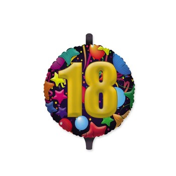 Palloncino mylar rotondo 18" Cm. 45 - 18 Anni Balloon