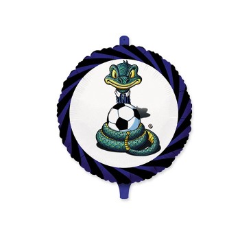 Palloncino mylar rotondo 18" Cm. 45 - Nerazzurro