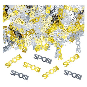 Confetti metallizzati 15gr. - Sposi