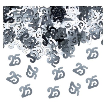 Confetti metallizzati 15gr. - 25° Anniversario