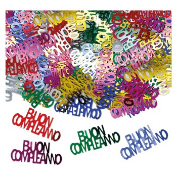 Confetti metallizzati 15gr. - Buon Compleanno Multicolor