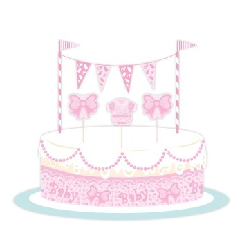 Set per decorazione della torta "Baby Girl"