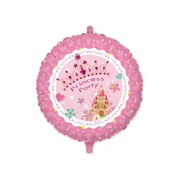 Palloncino mylar rotondo 18" Cm. 45 - Princess Party