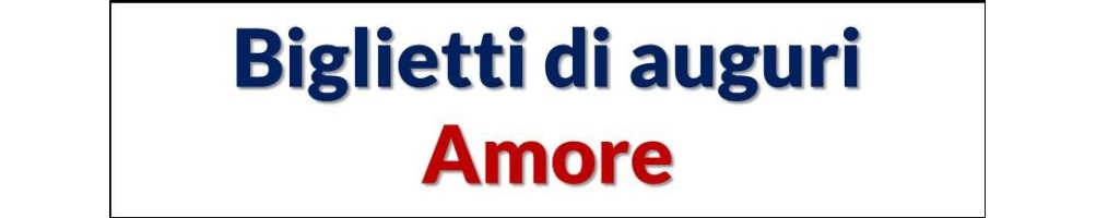 Biglietti Amore