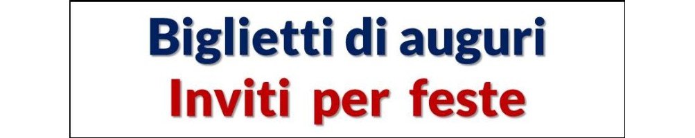 Biglietti Invito per feste