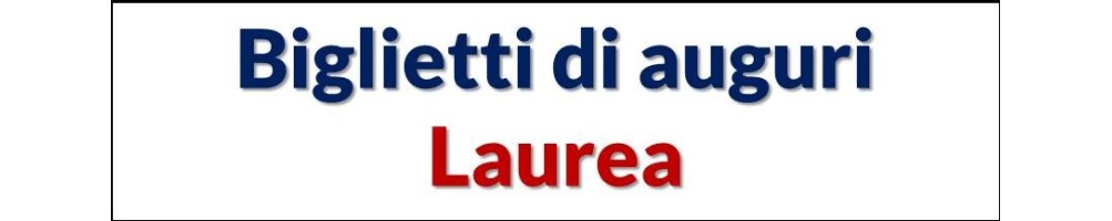 Biglietti Laurea