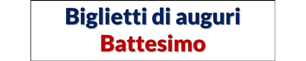 Biglietti Battesimo
